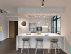 Fridge West Wall Kitchen Lighting Elements